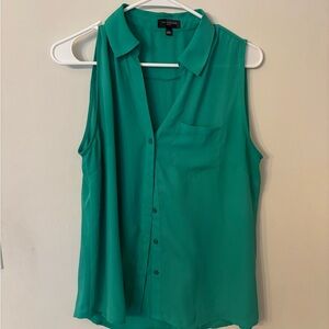 The Limited Teal Sleeveless Blouse